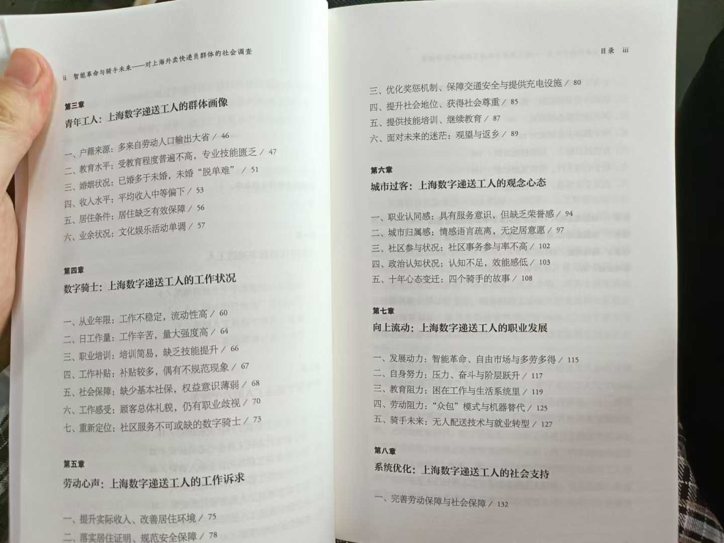 关于数字递送工人研究内容的书籍目录